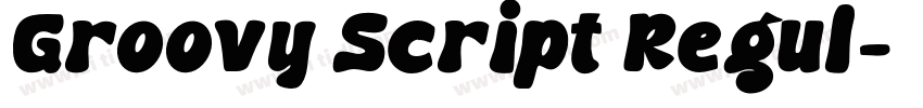 Groovy Script Regul字体转换